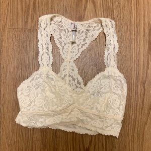 Free People Ivory Galloon Racerback Bralette